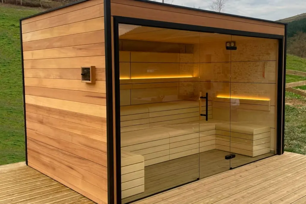Sauna de madera, wellness en casa