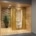 Sauna Kit de pequeñas dimensiones en una habitación con una planta