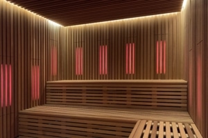 Sauna infrarrojos con paneles